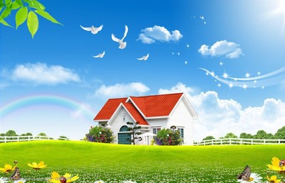 藍天白云風景圖片